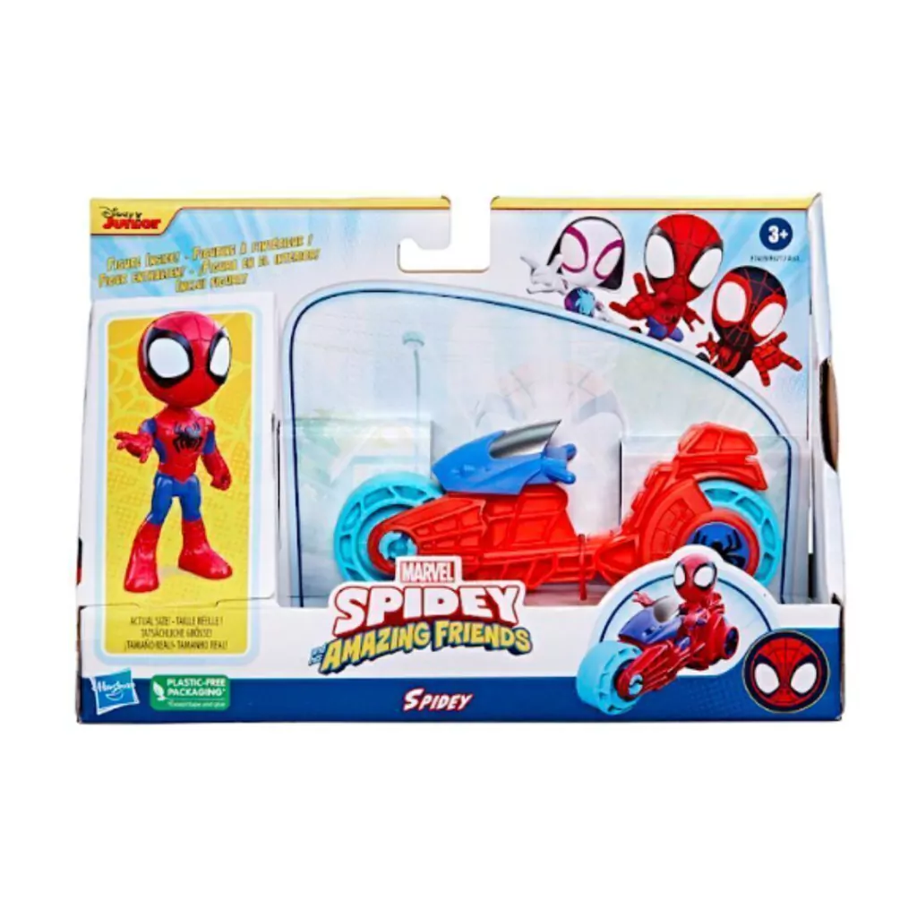 Spidey Friends Vehículo + Figura 15 cm