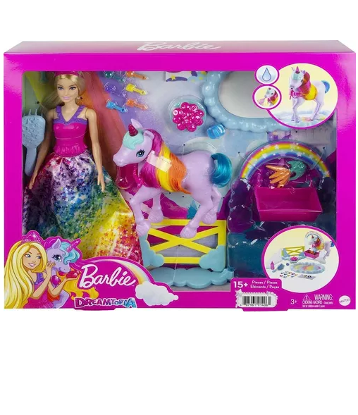 Muñeca Barbie Dreamtopia Con Unicornio