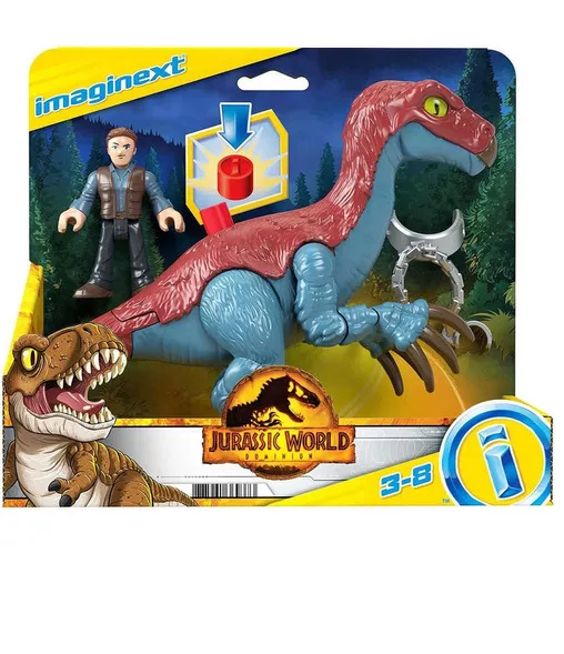 Dinosaurio Jurasic World con Figura de Owen