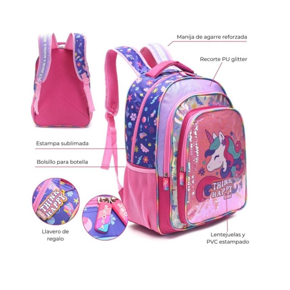 Mochila Think Glitter Unicornio 