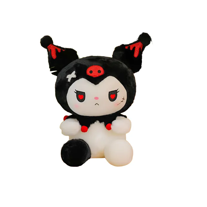 Kuromi Negro con Oso 25 cm
