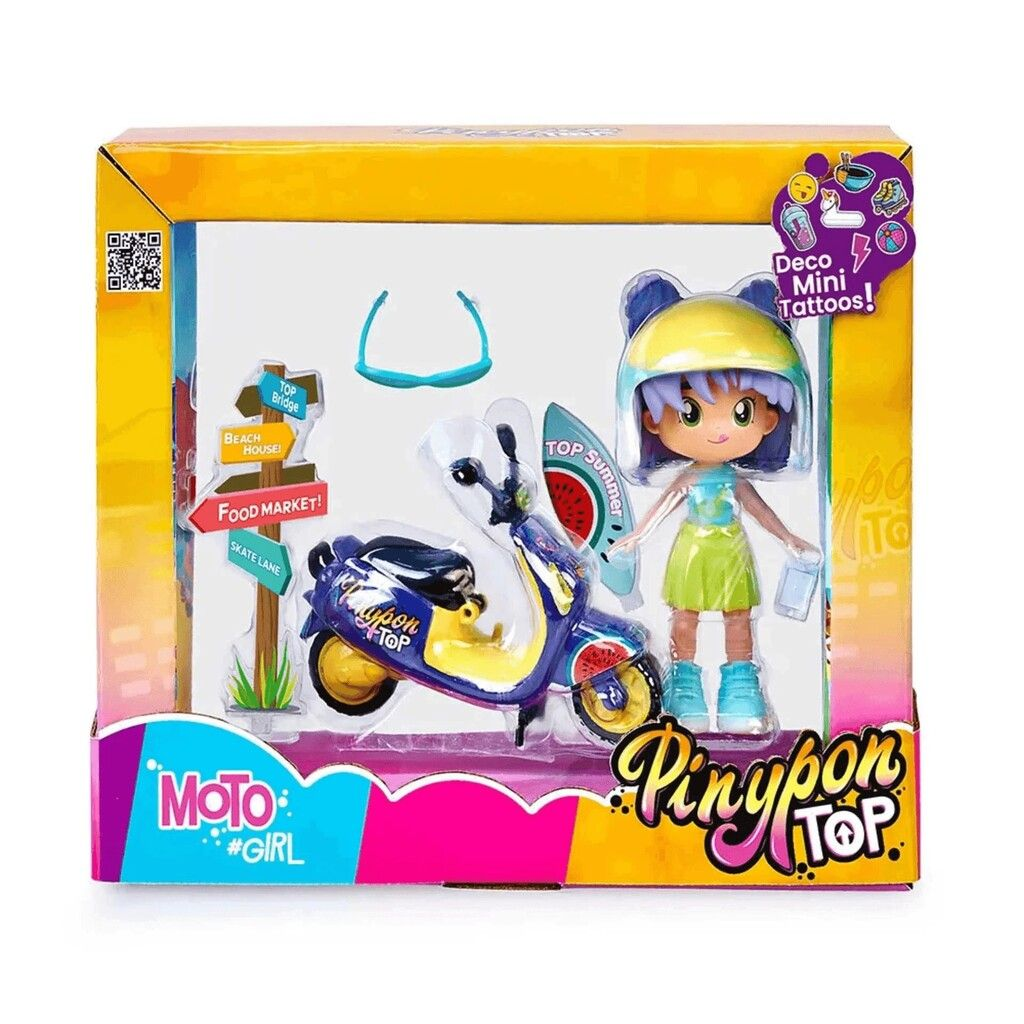 Pinypon Top Moto Girl 
