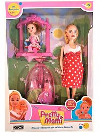 Pretty Mami Doll C/ Accesorios