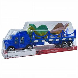 Camion Con Dinos a Friccion 