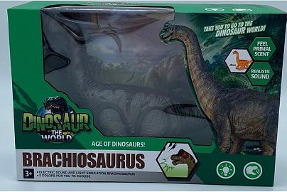 Dinosaurio en Caja a Pilas