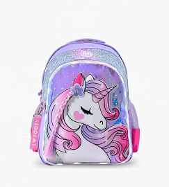 Mochila Espalda 18¨ Unicornio Trenza