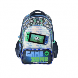 Mochila Espalda Game Zone Con Luz 18