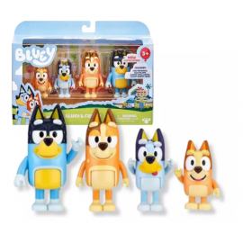 Bluey Pack x4 Figuras 