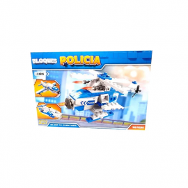 Juego de Bloques Helicóptero Policía