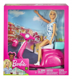 Barbie Moto Scooter con Accesorios